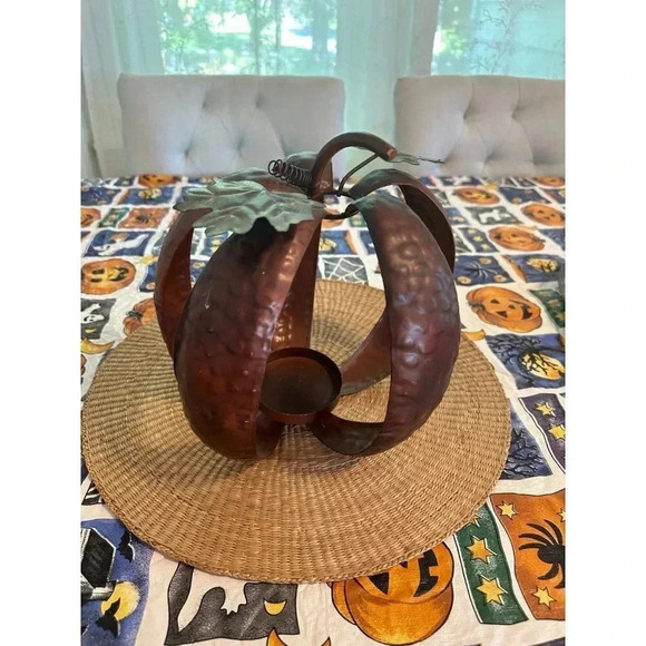 Fall Harvest Pumpkin tea lite holder - Picture 1 of 7